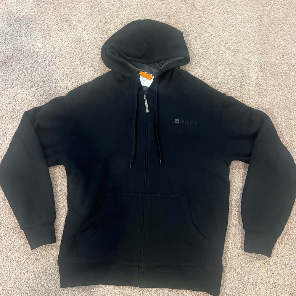 AND1 Black Zip-Up Hoodie Sweater